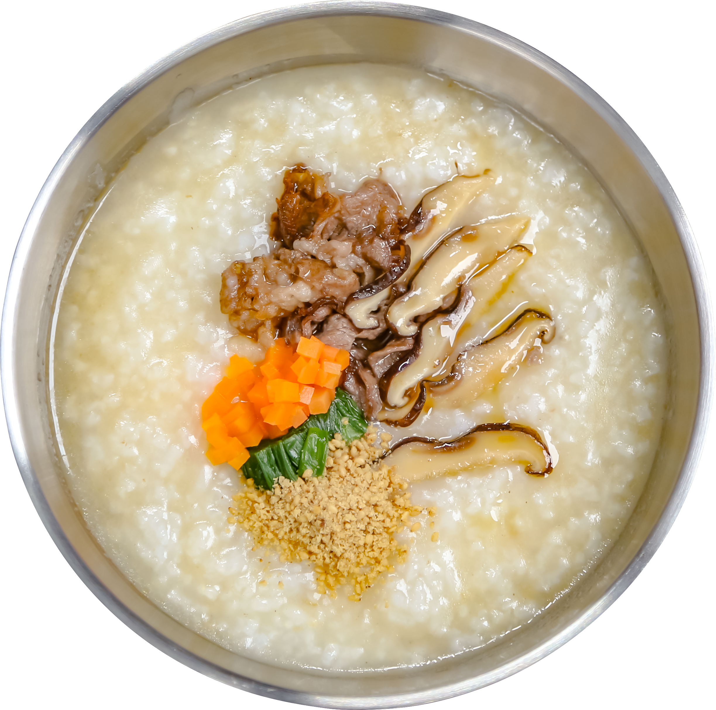 牛肉としいたけのお粥